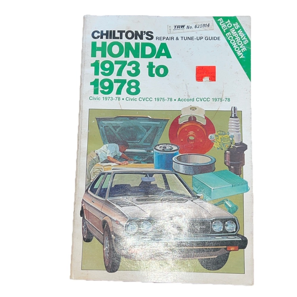 Vtg Honda‎ Civic, CVCC, Accord CVCC  Chilton's Repair & Tune-Up Guide 1973-1978